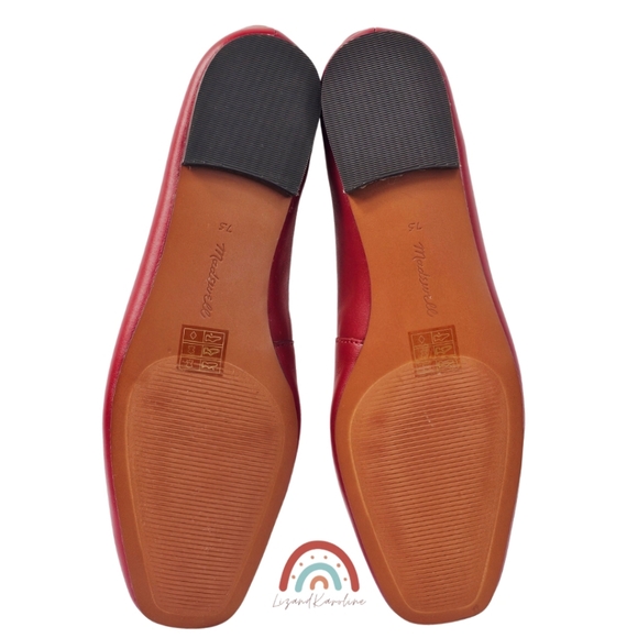 New! Madewell The Mylie Ballet Flat in Wild Cranberry Leather - Picture 15 of 16